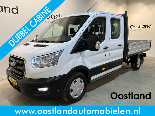 Ford Transit - 2.0 TDCI L3H1 130 PK DC Dubbel Cabine Trend Open Laadbak / Euro 6 / Airco / Cruise Control / Trekhaak / CarPlay / 23.600 KM !!
