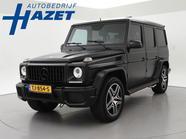 Mercedes-Benz G-Klasse - 63 AMG V8 544 PK G63 MAT SATIN BLACK + DESIGNO LEDER | DISTRONIC+ | STANDKACHEL | SCHUIFDAK