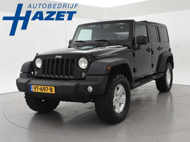 Jeep Wrangler - 2.8 CRD 200 PK SPORT AUT. 4X4 GRIJS KENTEKEN + TRKHAAK