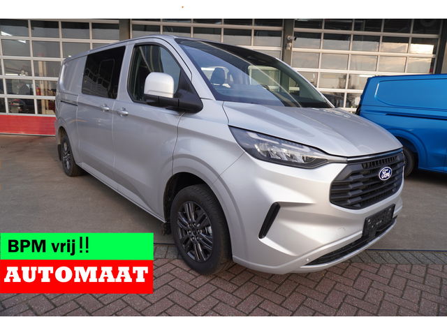 Ford Transit Custom - 320L 2.0 TDCI 170PK L2H1 Limited DubbelCabine Automaat Schuifdeur L/R Nr. V062 | Airco | Adap.Cruise | Navi | Camera