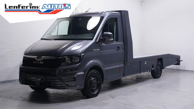 MAN TGE - 2.0 TDI 140 pk Autotransporter Airco, Luchtvering Apple Carplay, Trekhaak 3.500 kg, Cruise Control, BPM vrij, 3-Zits