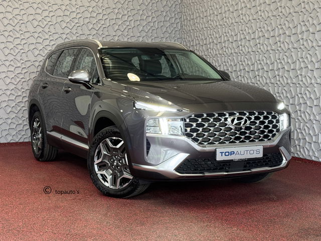 Hyundai Santa Fe - 1.6 T-GDI PHEV PREMIUM 7P AWD LEER ELEK.KLEP CAMERA NAVI STOEL/STUUR VERW. PLUG IN HYBRID phev