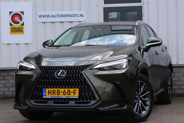 Lexus NX - 350h*Lexus fabr.garantie t/m 05-2033*Perfect Lexus Onderh.*BTW*ACC/Stoelverw./Stuurverw./Camera/Proact. Rijass./Rijstrook/DAB/LED/Half Leder-alcant./18 inch LM*