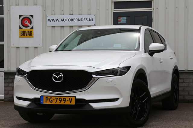 Mazda CX-5 - 2.0 SkyActiv-G 165 TS+*NL-Auto*Perfect Onderh.*Parelmoer wit/Afneemb.Trekhaak/Stoelverw./Stuurverw./HUD/DAB/LED/Camera/Dodehoek/Rijstrook/Apple Carplay-Android/Parkeersens.V+A/19 inch LM*