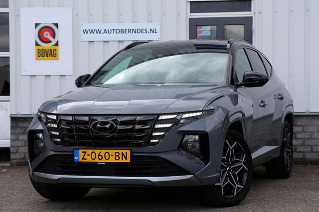 Hyundai Tucson Hybrid - 1.6 T-GDI PHEV Plug in hybride N Line 4WD*Fabrieksg.t/m09-2026*Perfect Onderh.*ACC/N-Line/Half Leder/Stoelverw./Stuurverw./Krell/Dodehoek/Rijstrook/LED/Camera/Elek. Klep/Parkeersens.V+A/19 inch LM*