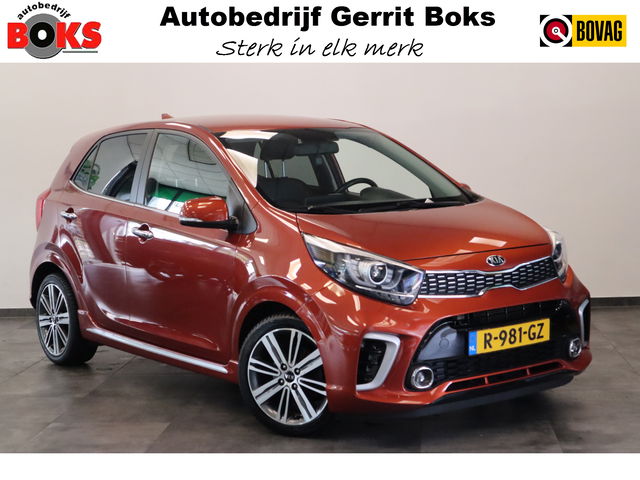 Kia Picanto - 1.2 CVVT GT-line 5-Drs. Automaat Navigatie Leder 16'lmv 24 maanden garantie mogelijk (*vraag naar de voorwaarden)