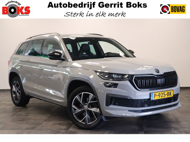 Škoda Kodiaq - 1.5 TSI Sportline Business 7p. Lederen bekleding Trekhaak 19''LM NAP 24 maanden garantie mogelijk (*vraag naar de voorwaarden)