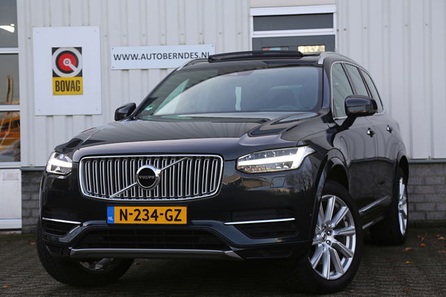 Volvo XC90 - 2.0 T8 Twin Engine AWD Inscription 7P*Perfect Volvo Onderh.*Pano/Pilot Ass./ACC/Elek. Trekhaak/HUD/Leder/Stoelverw./Stuurverw./Stoelkoeling/Memorie/Dodehoek/Rijstrook/Parkeersens.V+A/20 inch LM*