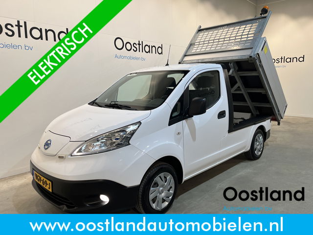 Nissan e-NV200 - Optima 40 kWh Kipper / Veeg-Vuil-kipper / 100% Elektrisch / Airco / Cruise Control / Navigatie / 24.700 KM !!