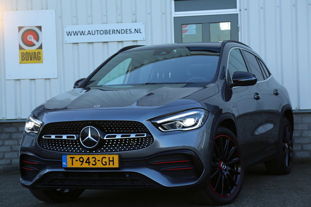 Mercedes-Benz GLA - 250 e AMG Edition Plug in hybride*Perfect Onderh.*Sfeerverl./Leder/Stoelverw./Camera/LED/Elek. Achterklep/DAB/Standkachel/Rijstrook/Parkeersens.V+A/20 inch LM*