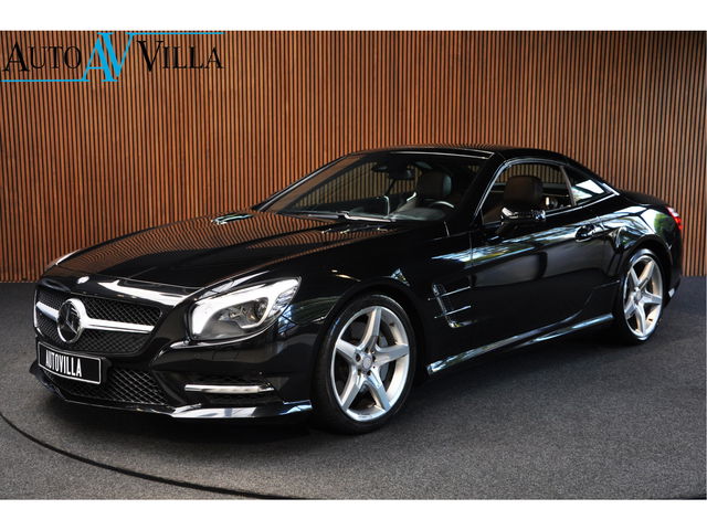Mercedes-Benz SL - 500 AMG-line Magic Sky Distronic ABC-vering Navi Keyless Camera Airscarf PTS Magic Vision control Analoge klok Alcantara binnenhemel Garagedeuropener