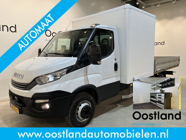 Iveco 65C18 - 3.0 Automaat Open Laadbak / Mobiele Werkplaats / Bott Inrichting / Euro 6 / Airco / Cruise Control / Trekhaak / Camera / 3-Zits / 55.400 KM !! C-Rijbewijs !!