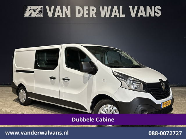 Renault Trafic - 1.6 dCi L2H1 Dubbele cabine Euro6 Airco | 6-Zits | Navigatie | Cruisecontrol | Trekhaak | Parkeersensoren Bluetooth telefoonvoorbereiding