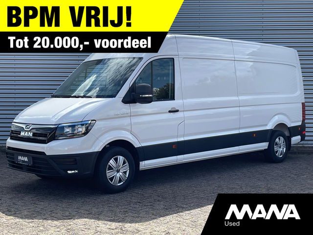 MAN TGE - 35 3.140 L4H3 Extra Lang Hoog BPM VRIJ Airco Camera Parkeersensoren