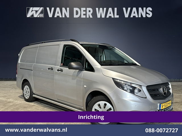 Mercedes-Benz Vito - 111 CDI L2H1 inrichting Euro6 Airco | Camera | Navigatie | Cruisecontrol | Trekhaak Parkeersensoren, Sidebars, Bijrijdersbank