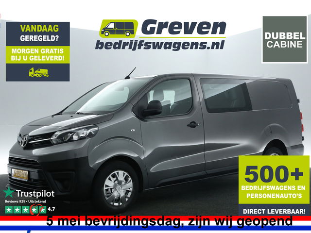 Toyota ProAce - 2.0 D-4D L3H1 Dubbele Cabine l Airco Cruise PDC 6 Persoons Metallic