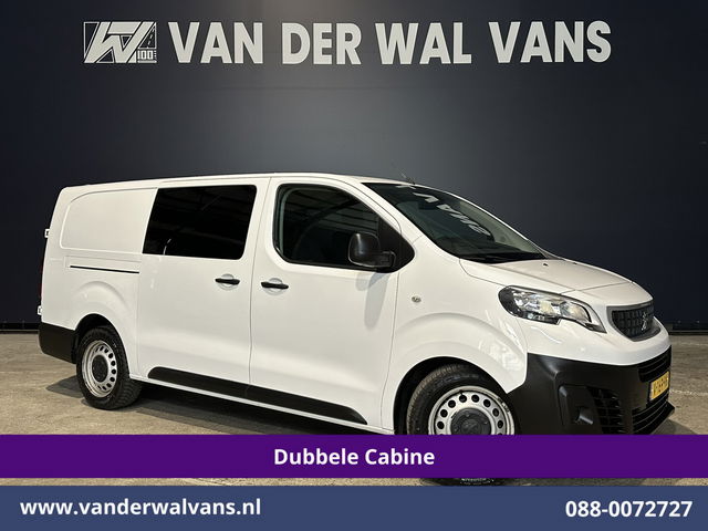 Peugeot Expert - 2.0 BlueHDI 123pk L3H1 Dubbele Cabine Euro6 Airco | 2x zijdeur | 2500kg Trekhaak | 5-Zits Cruisecontrol, Parkeersensoren