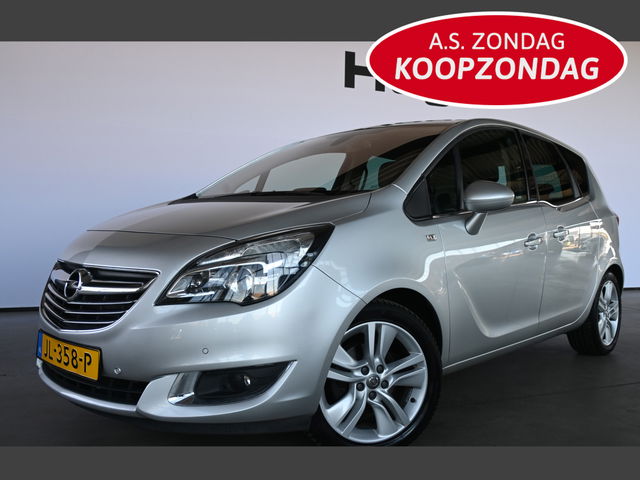 Opel Meriva - 1.4 Turbo Blitz Navigatie Leder Stoelverwarming Trekhaak Rijklaarprijs Inruil Mogelijk!