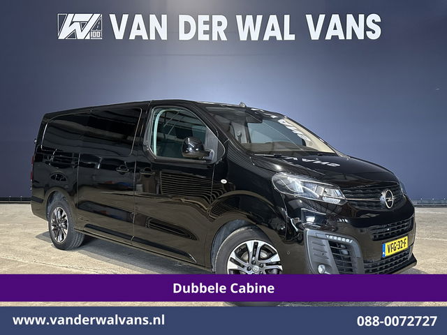 Opel Vivaro - 2.0 CDTI 150pk L3H1 Dubbele Cabine Euro6 Airco | Camera | Navigatie | 5-zits | 2500kg Trekhaak Apple Carplay, Android Auto, Cruisecontrol, LM Velgen, Parkeersensoren