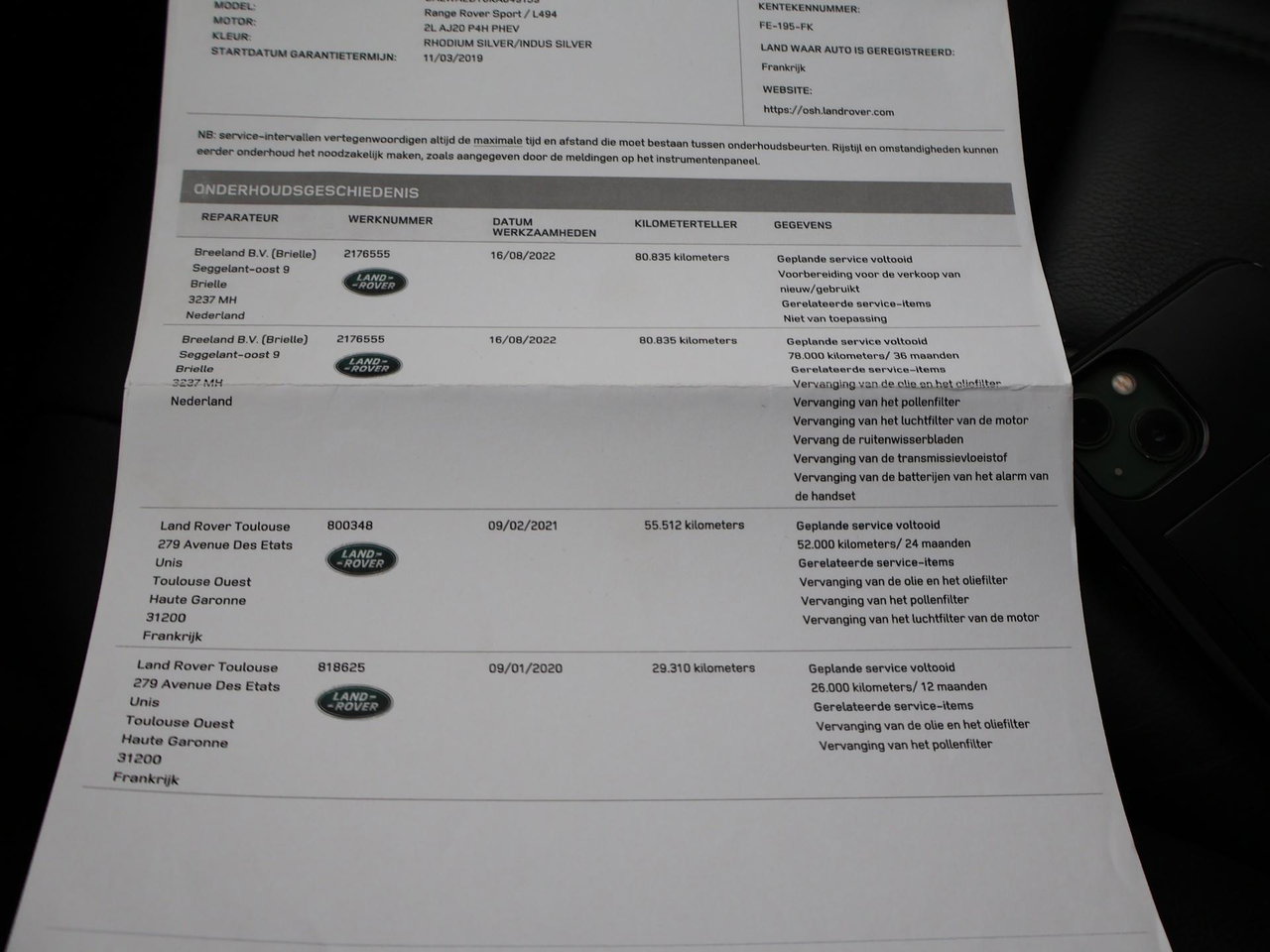 Land Rover Range Rover Sport