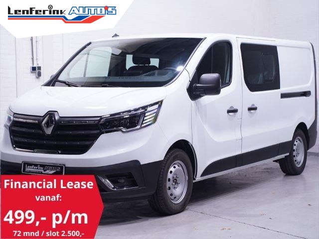 Renault Trafic - 2.0 DCi 170 pk L2 Dubbel Cabine Aut. BPM vrij Navi 2x Schuifdeur, LED Koplampen, PDC achter, 5-Zits Nieuw
