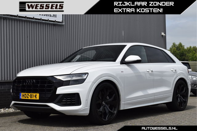 Audi Q8 - 55 TFSI e quattro S-line Virtual cockpit, Cruise, Stoelverwarming, Camera, Trekhaak, Luchtvering
