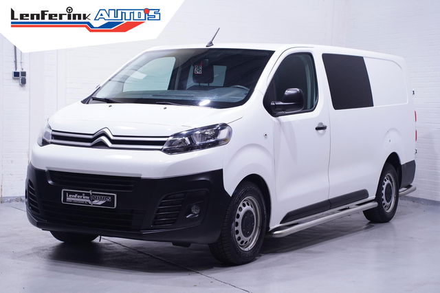 Citroën Jumpy - 2.0 HDI 120 pk Club XL Dubbel Cabine 6-Zits Airco ECC, Apple Carplay, Cruise Control, NAP, Sidebars