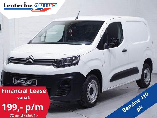 Citroën Berlingo - 1.2 Pure Tech 110 pk Benzine Airco Cruise Control, DAB+, PDC achter, 2-Zits