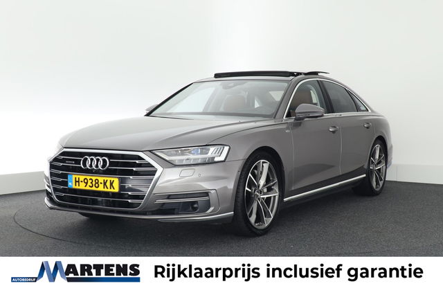 Audi A8 - 55 TFSI 340pk quattro Pro Line Plus Cognac Leder B&O Panoramadak Memory 360Camera Head-Up Standkachel Keyless Navigatie