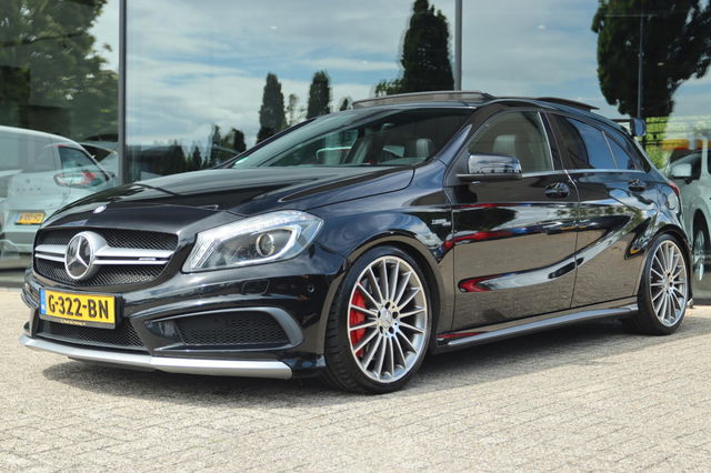 Mercedes-Benz A-Klasse - AMG A45 4MATIC | PANO | CAPRISTO | HARMAN/KARDON | STOELVERW. | BI-XENON | LEDER/ALCANTARA
