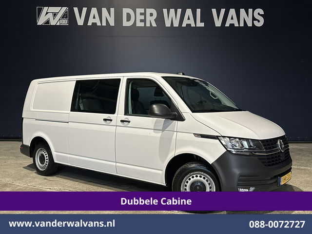 Volkswagen Transporter - 2.0 TDI L2H1 Dubbele Cabine Euro6 Airco | 2200kg Trekhaak | Apple Carplay Cruisecontrol, Android Auto, 5-Zits, Parkeersensoren, Achterklep