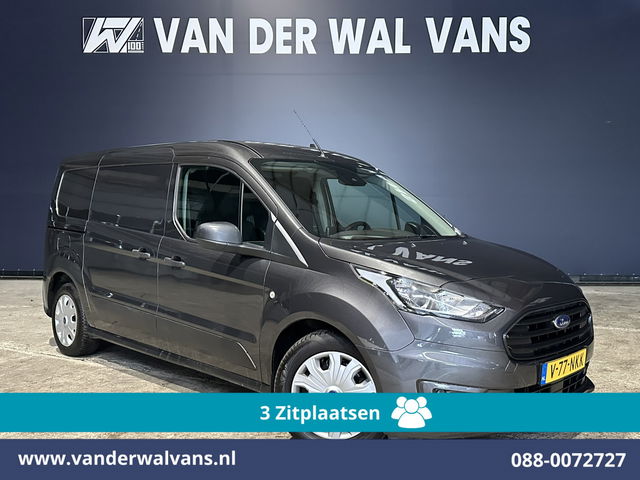 Ford Transit Connect - 1.5 EcoBlue 100pk L2H1 Euro6 Airco | 3-Zits | Camera | Navigatie | Verwarmde voorruit Parkeersensoren, Bijrijdersbank