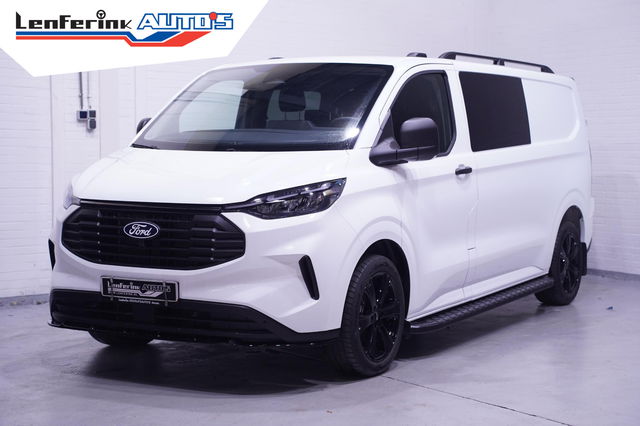 Ford Transit Custom - 2.0 TDCI 136 pk L2 Dubbel Cabine Black&White Edition 19" LMV, Treeplanken, Dakrails, Laadruimte Pakket,  Apple Carplay, 6-Zits