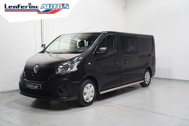 Renault Trafic - 1.6 dCi 120 pk Dubbel Cabine 2x Schuifdeur, Navi Airco, Trekhaak, Sidebars, APK 09-2026, 6-Zits