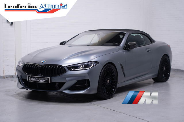 BMW 8 Serie - 840d xDrive High Executive HUD DAB Harman-Kardon  Softclose driving-assist nachtzicht warmte-comfort pakket connected-service aircollar apple-carplay  Frozen Bleustone met carbon inleg 21"LMV M-Pakket