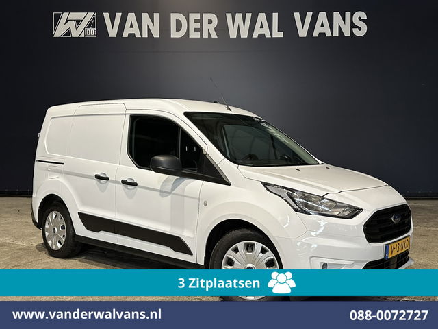 Ford Transit Connect - 1.5 EcoBlue 101pk L1H1 Euro6 Airco | 3-Zits | Trekhaak | Stoelverwarming | Verwarmde voorruit Parkeersensoren, Bijrijdersbank
