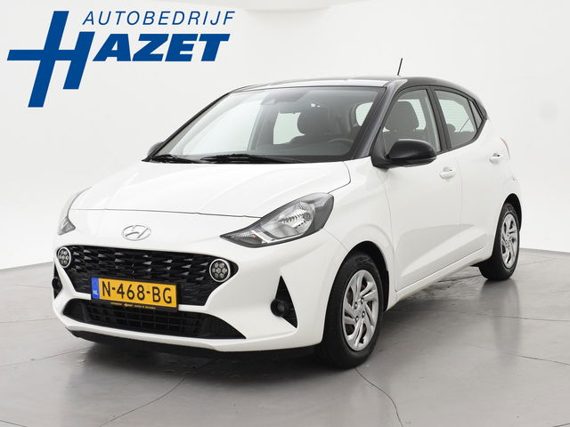 Hyundai i10 - 1.0 AUTOMAAT COMFORT 5-ZITS + APPLE CARPLAY | DAB+ | CRUISE CONTROL | TWO-TONE WIT/ZWART
