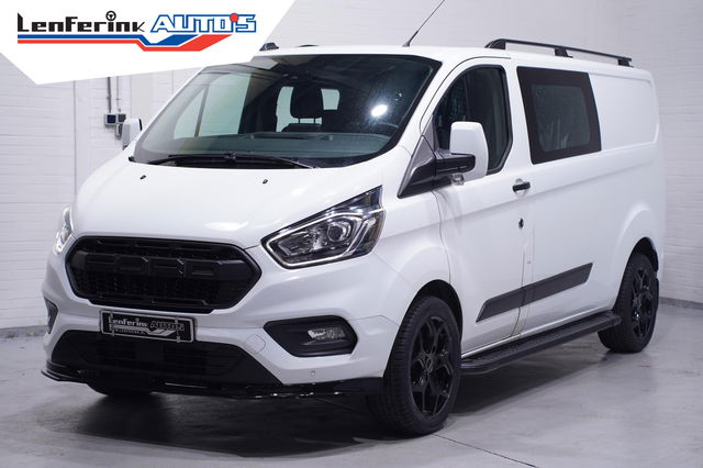 Ford Transit Custom - 2.0 TDCi 130 pk Dubbel Cabine Edition Navi Camera, RAPTOR Grille, 18" LMV, Treeplanken, Spoiler Pack, 6-Zits