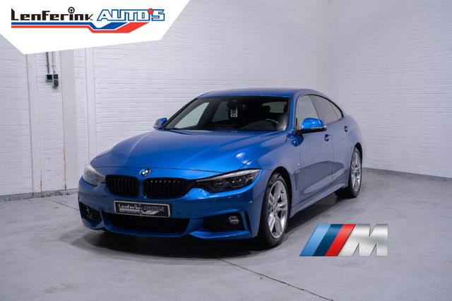 BMW 4 Serie - Gran Coupé 420d Corporate Lease High Executive M-Pakket HUD PDC v+a lane-assist front-assist 18"LMV voorstoelen electrisch bedienbaar links met memo private-glas cruise-controle schakelflippers aan het stuur allu-inlegdelen allcantara/stof camera stoelver