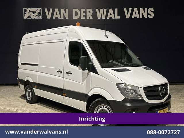 Mercedes-Benz Sprinter - 314CDI 143pk L2H2 inrichting Euro6 Airco | Camera | Navigatie | 2800kg Trekhaak Omvormer Cruisecontrol, Chauffeursstoel, Parkeersensoren
