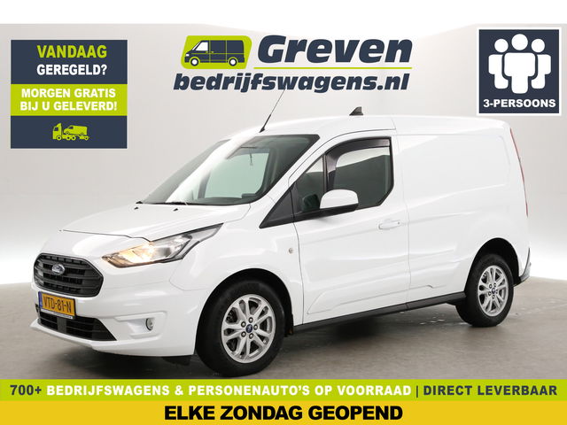Ford Transit Connect - 1.5 EcoBlue 100PK Limited | Clima | Camera | Cruise | Carplay | 3 Zits | Trekh. | Navi | Parkeersens.