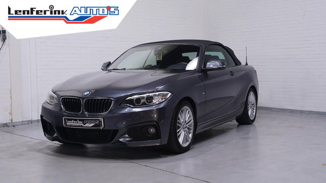 BMW 2 Serie - Cabrio 225d M Sport Navi, Leder, 2-zone clima, PDC V+A, stuur + stoelverwarming, trekhaak afneembaar