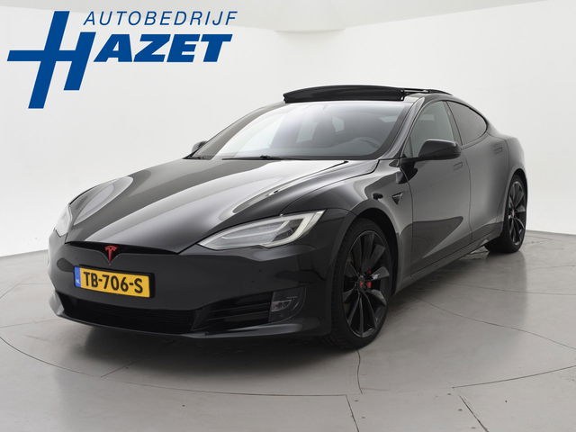 Tesla Model S - 100D PERFORMANCE P100D 612 PK + 21 INCH | AUTOPILOT | CARBON | SCHUIFDAK| LUCHTVERING