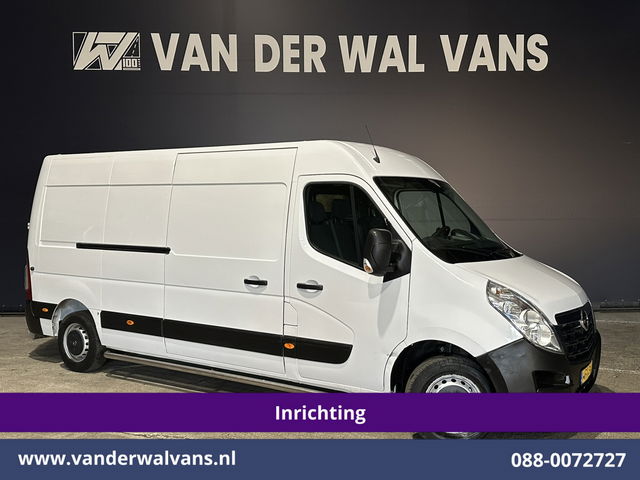Opel Movano - 2.3 CDTI L3H2 *Post NL inrichting* Euro6 Airco | Camera | Navigatie | Cruisecontrol Sidebars, Schappen, 270 graden achterdeuren, bijrijdersbank