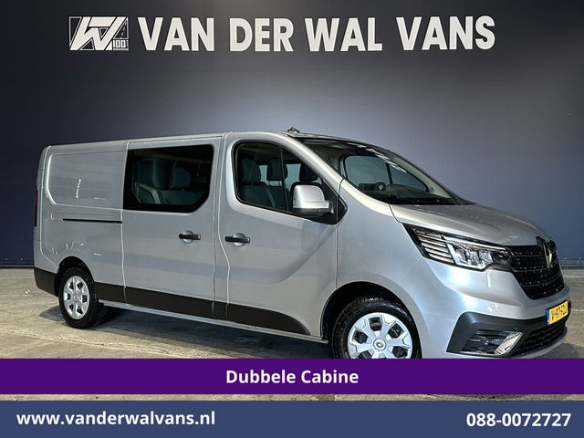 Renault Trafic - 2.0 BluedCi 131pk L2H1 Dubbele Cabine Fabrieksgarantie Euro6 Airco | 6-Zits | Navigatie | LED | Camera | Cruisecontrol 2500kg Trekhaak, Parkeersensoren
