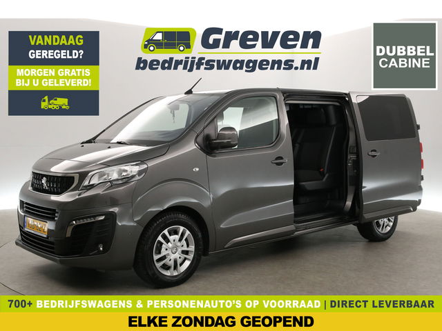 Peugeot Expert - 2.0 BlueHDI L3H1 | Euro6 | Dubbele Cabine | Airco | Carplay | Cruise | 360 Camera | HuD | Trekh. | 2xSchuifdeur