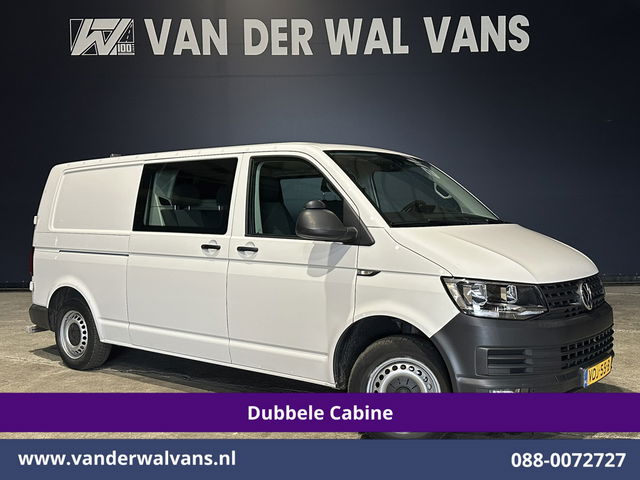 Volkswagen Transporter - 2.0 TDI 150pk L2H1 Dubbele Cabine Euro6 inrichting Airco | 5-Zits | Camera | Cruisecontrol | 2500kg Trekhaak Parkeersensoren