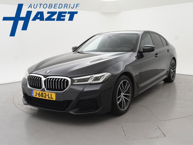 BMW 5 Serie - 518D M-SPORT SEDAN + NAPPA LEDEREN COMFORTZETELS | TREKHAAK | H/K | HEAD-UP | SFEERVERLICHTING