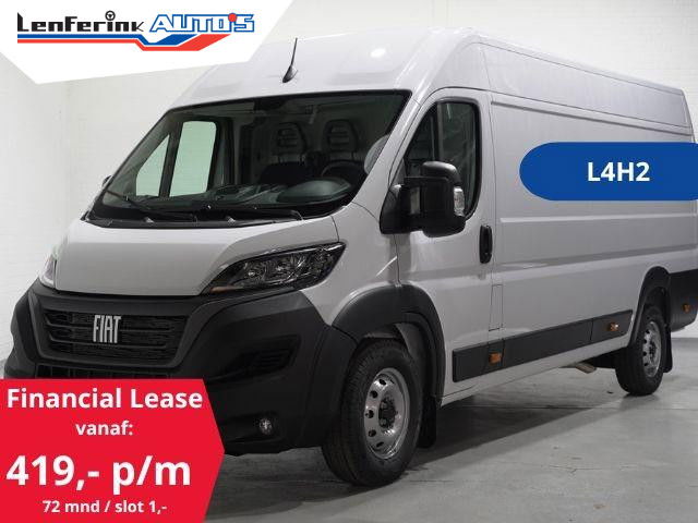 Fiat Ducato - 2.2 MultiJet 140 pk L4H2 Airco, va 419,- p/mnd Airco, BPM vrij, Cruise control, DAB+, PDC achter, 3-Zits, Nieuw