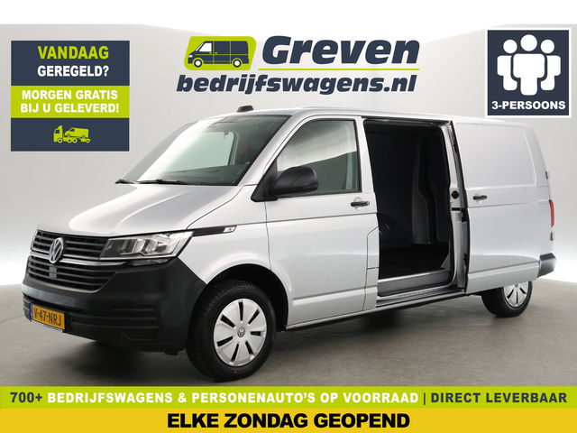 Volkswagen Transporter - 2.0 TDI 150PK L2H1 | Aut. | Airco | 3 Zits | Adap. Cruise | Carplay | Stoelverw. | Trekh. | 2xSchuifdeur